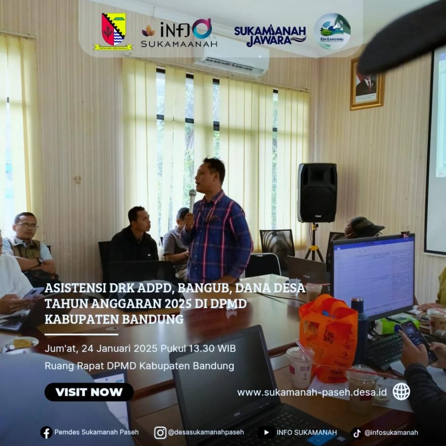 Asistensi DRK ADPD, Bangub, Dana Desa Tahun Anggaran 2025